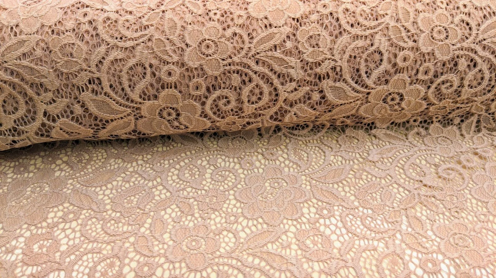 Beige on sale lace fabric